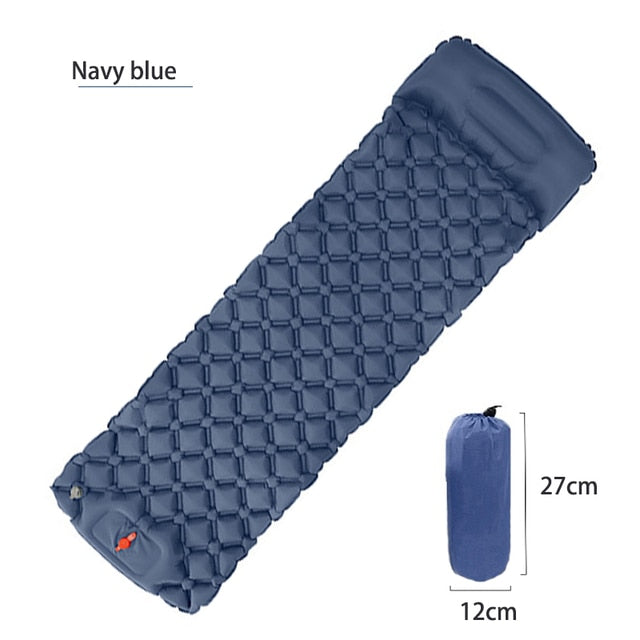 Inflatable Outdoor Sleeping Pad Ultralight Sleeping Mats For Camping Tent Car Travel Mattress Folding Bed Bring Your Own Pillow - DreamWeaversStore