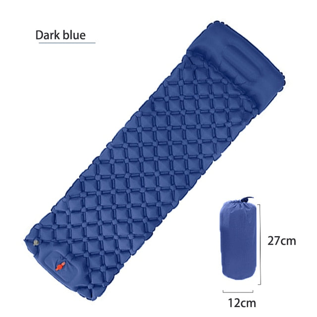 Inflatable Outdoor Sleeping Pad Ultralight Sleeping Mats For Camping Tent Car Travel Mattress Folding Bed Bring Your Own Pillow - DreamWeaversStore