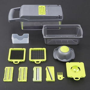 Multifunctional Vegetable Cutter Fruit Slicer Grater Shredders Drain Basket Slicers 8 In 1 Gadgets Kitchen Accessories - DreamWeaversStore