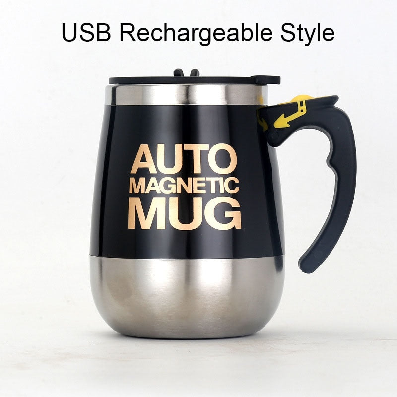 New Automatic Self Stirring Magnetic Mug 304 Stainless Steel Coffee Milk Mixing Cup Creative Blender Smart Mixer Thermal Cups - DreamWeaversStore