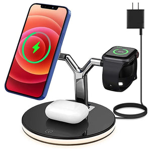 Tongdaytech 25W 3in1 Magnetic Qi Fast Wireless Charger For Iphone 13 12 Mini Pro MAX Charging Station For Apple Watch 6 5 4 3 2 - DreamWeaversStore