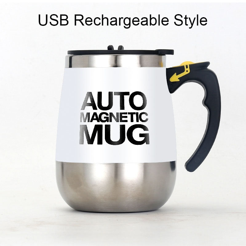 New Automatic Self Stirring Magnetic Mug 304 Stainless Steel Coffee Milk Mixing Cup Creative Blender Smart Mixer Thermal Cups - DreamWeaversStore