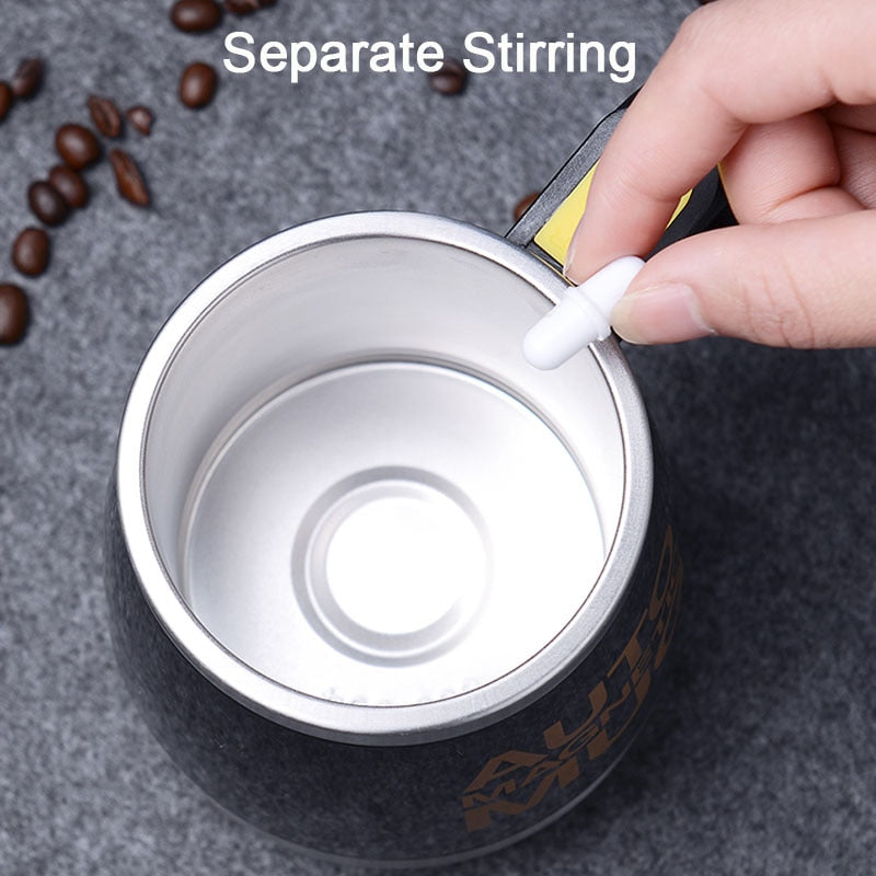 New Automatic Self Stirring Magnetic Mug 304 Stainless Steel Coffee Milk Mixing Cup Creative Blender Smart Mixer Thermal Cups - DreamWeaversStore