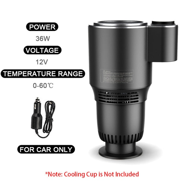 Smart 2 In 1 Car Heating Cooling Cup for Coffee Miik Drinks Electric Beverage Warmer Cooler Holder Travel Mini Car Refrigerator - DreamWeaversStore