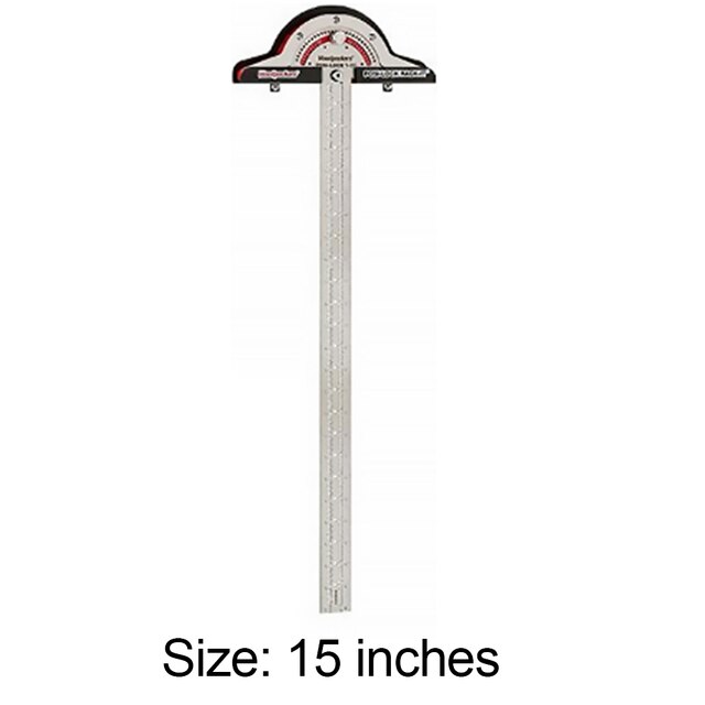 T-Type Woodworkers Edge Rule Protractor Woodworking Ruler Angle Measure Stainless Steel Carpentry Layout Carpenter Tools 1Pcs - DreamWeaversStore