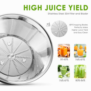 AICOK Juicer Juice Extractor Whole Fruit Juicer High Speed for Fruit and Vegetable Dual Speed Setting Centrifugal Fruit Machine - DreamWeaversStore