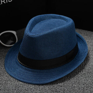 2018 England Retro Men's Fedoras Top Jazz Plaid Hat Spring Summer Autumn Bowler Hats Cap Classic Version chapeau Hats - DreamWeaversStore