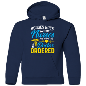 Nurses Rock Youth Hoodie - DreamWeaversStore