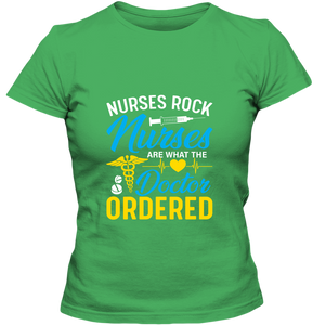 Nurses Rock Adult Ladies Classic Tees - DreamWeaversStore