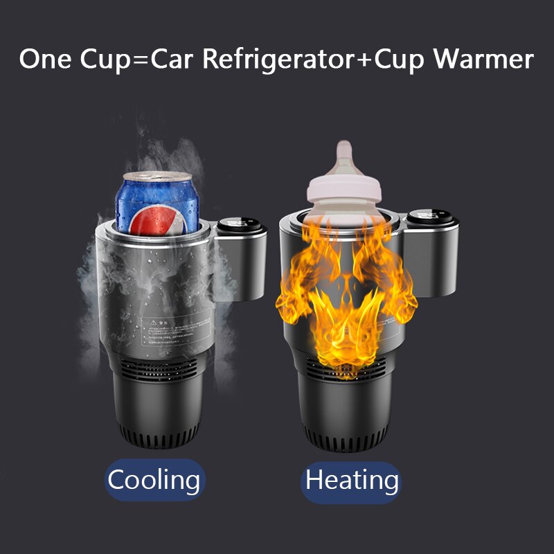 Smart 2 In 1 Car Heating Cooling Cup for Coffee Miik Drinks Electric Beverage Warmer Cooler Holder Travel Mini Car Refrigerator - DreamWeaversStore