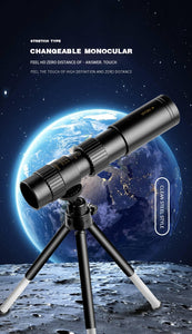 10-300x40mm Monocular Telescope Professional Bak4 Lens HD Metal Lll Night Vision Monocular Telescope For Hunting Tourism Camping - DreamWeaversStore