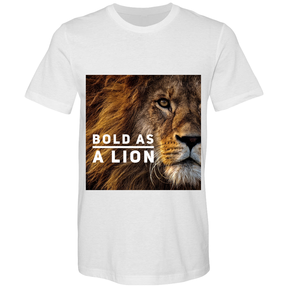 Bold as a Lion Bella Canvas Airlume combed and Ringspun cotton T-shirts - DreamWeaversStore