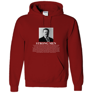 Theodore Roosevelt 'Man in the Arena' Strong Men Adult Hoodie - DreamWeaversStore