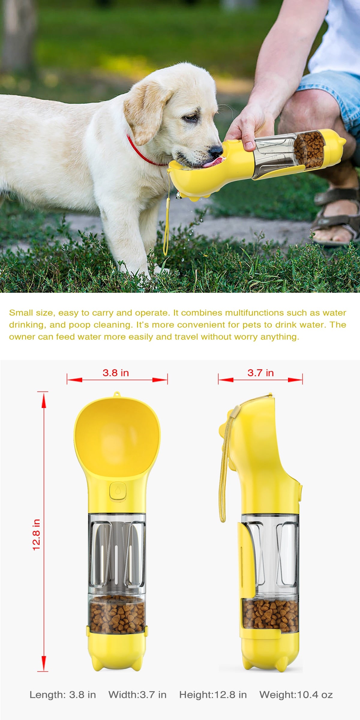 Dog Cat Portable Travel Water Cup Outdoor Feeder Feeding Cup Bottle For Pet Dog Cat Accessories Supplies DropShipping Gonius Pet - DreamWeaversStore