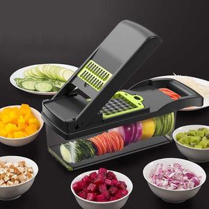 Multifunctional Vegetable Cutter Fruit Slicer Grater Shredders Drain Basket Slicers 8 In 1 Gadgets Kitchen Accessories - DreamWeaversStore