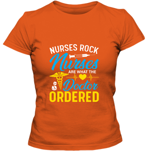 Nurses Rock Adult Ladies Classic Tees - DreamWeaversStore