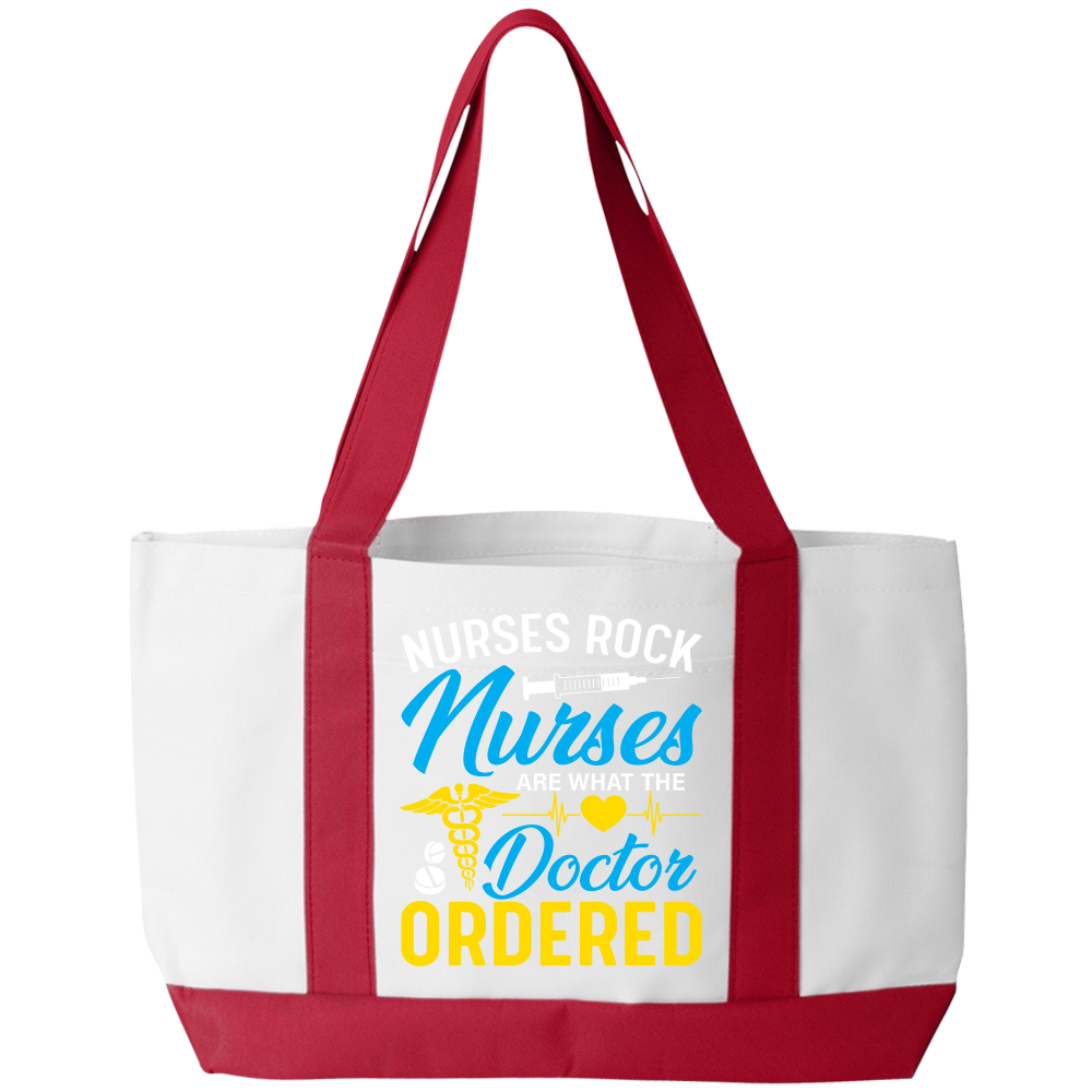 Nurses Rock Tote Bag - DreamWeaversStore