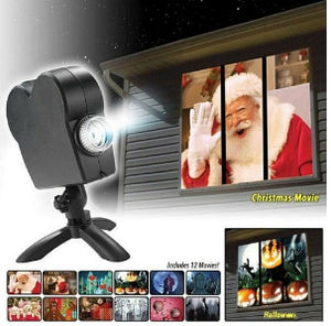 Christmas Halloween Laser Projector Light Mini Window Display Home Projector Indoor Outdoor Wonderland Projector for AU Plug - DreamWeaversStore