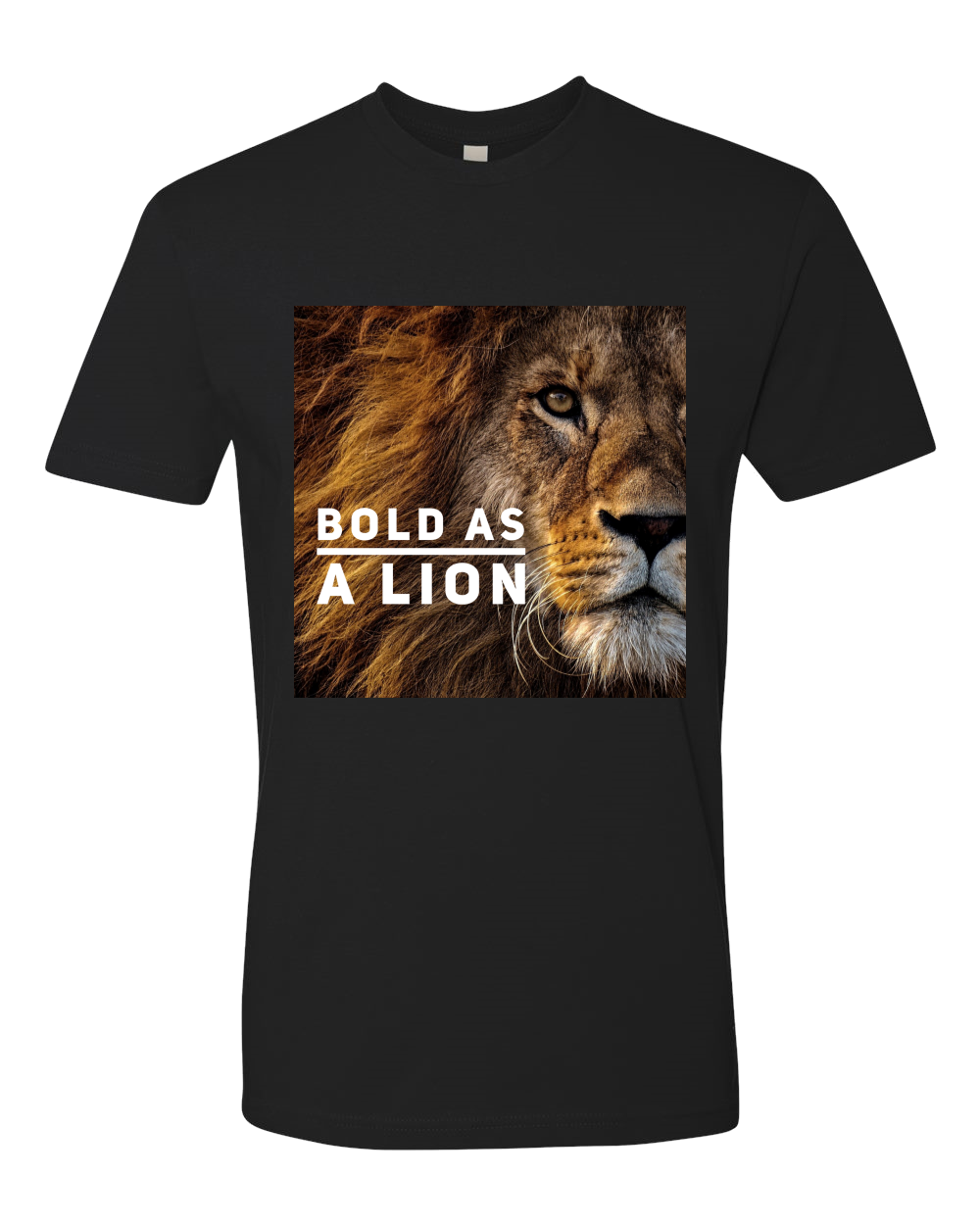 Bold as a Lion Next Level T-shirt - 100% combed ringspun cotton - Style 3600 - DreamWeaversStore