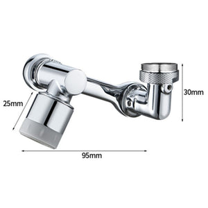 New Universal 1080° Rotation Extender Faucet Aerator Plastic Splash Filter Kitchen Washbasin Faucets Bubbler Nozzle Robotic Arm - DreamWeaversStore