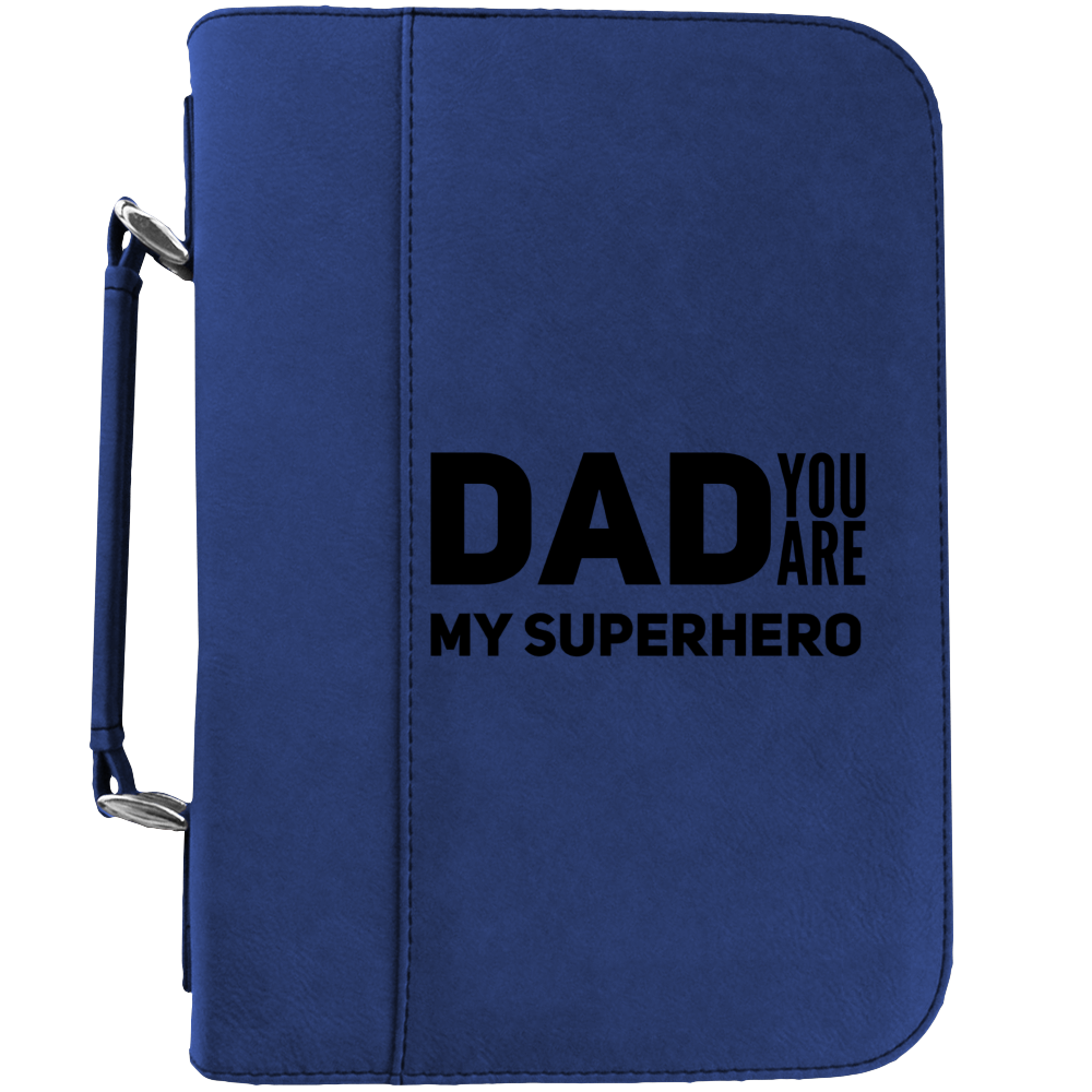 Dad My Superhero. Book / Bible Cover. Father's Day, Christmas, Birthday Gift. - DreamWeaversStore