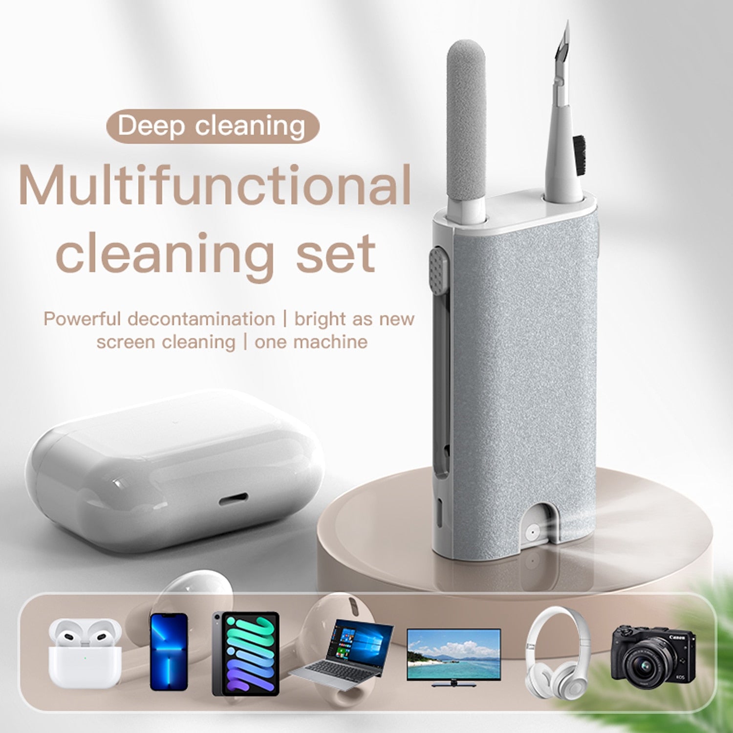 5 in 1 Earphone Cleaner Brush Kit Camera Phone Tablet Laptop TV Screen Cleaning Tools Headset Cleaning Pen For Airpod Pro 3 2 1 - DreamWeaversStore