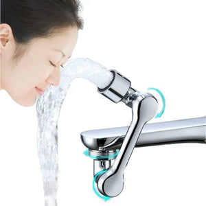 New Universal 1080° Rotation Extender Faucet Aerator Plastic Splash Filter Kitchen Washbasin Faucets Bubbler Nozzle Robotic Arm - DreamWeaversStore