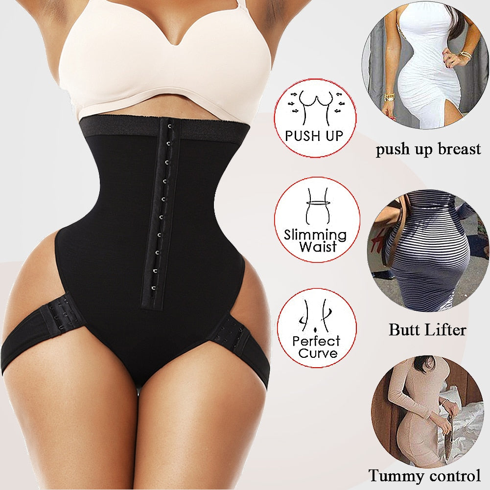 Female Exceptional Shapewear 2-in-1 High Waist Hip Lifting Pants For Women Casual Shaper Underwear Women&#39;s Cuff Tummy Trainer - DreamWeaversStore