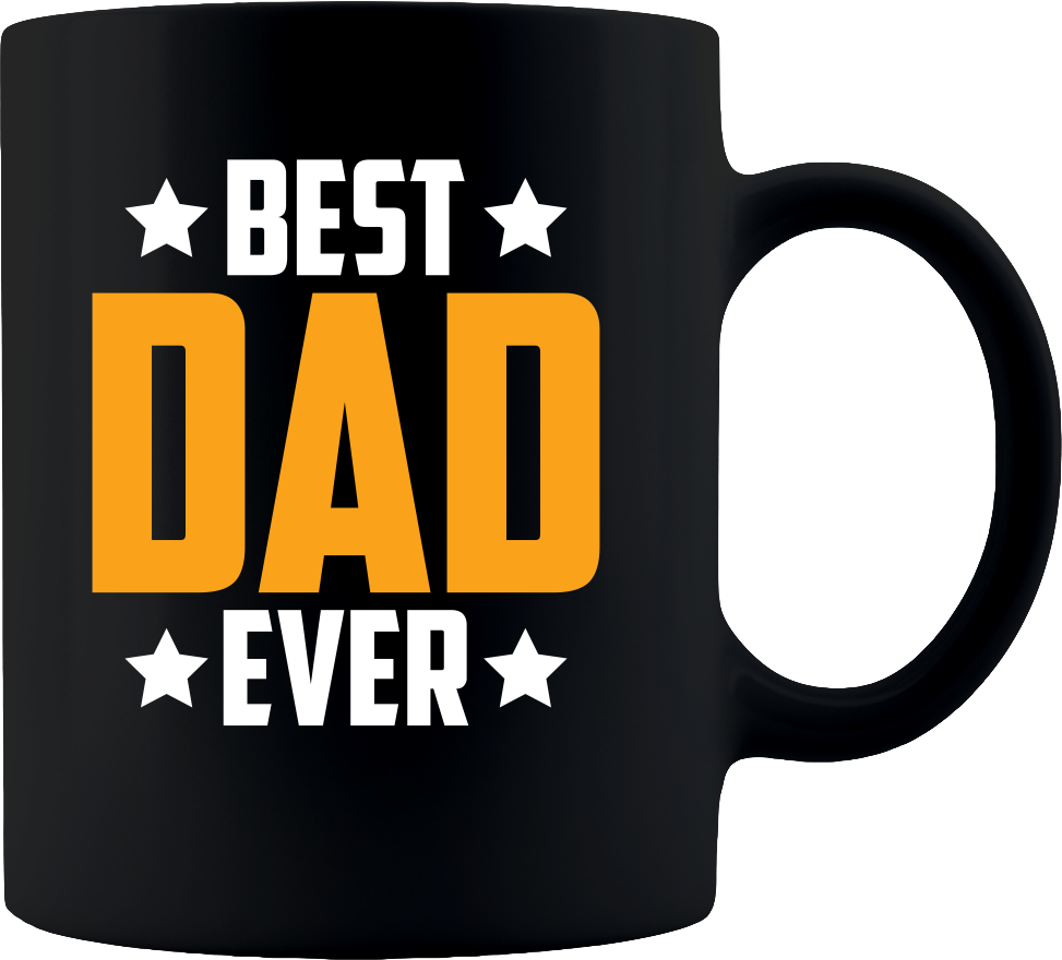 Best Dad Ever Mug - Coffee Mug 11oz - Black - DreamWeaversStore