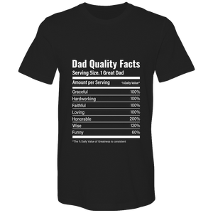 Dad Quality Facts Bella Canvas Airlume combed and Ringspun cotton T-shirts - DreamWeaversStore