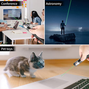 High Power Super Laser Pointer 009 Burning Laser Pen 532nm Green Light USB Charge Visible Beam Powerful 10000m Lazer Pen Cat Toy - DreamWeaversStore